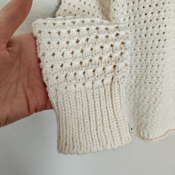 Madewell Open-Stitch Austen Pullover Sweater XS cream - Picture 4 of 7